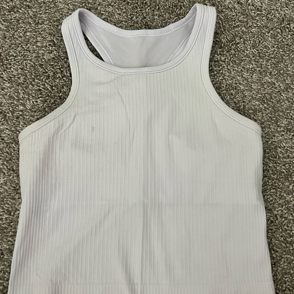 Lululemon Ebb to Street Crop Racerback Tank Top Lavender Dew - Picture 4 of 6